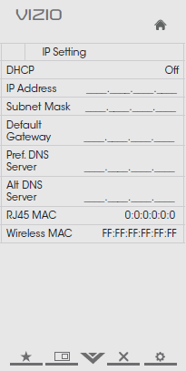 DHCP setting