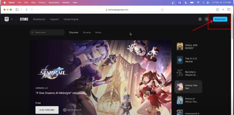 Download the Epic Games Launcher