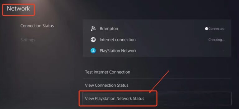 view playstation network status